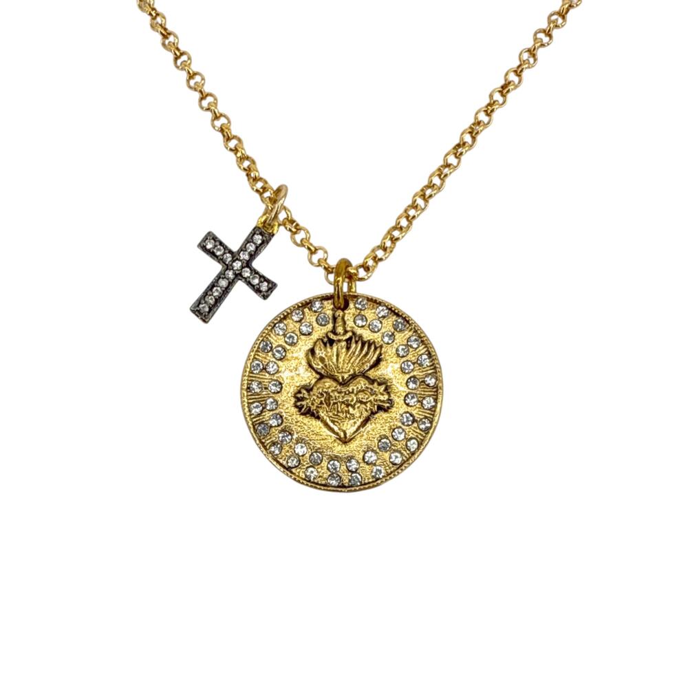 VIRGINS SAINTS & ANGELS VSA Sacred Heart Relic Charm Necklace - Picture 5 of 8